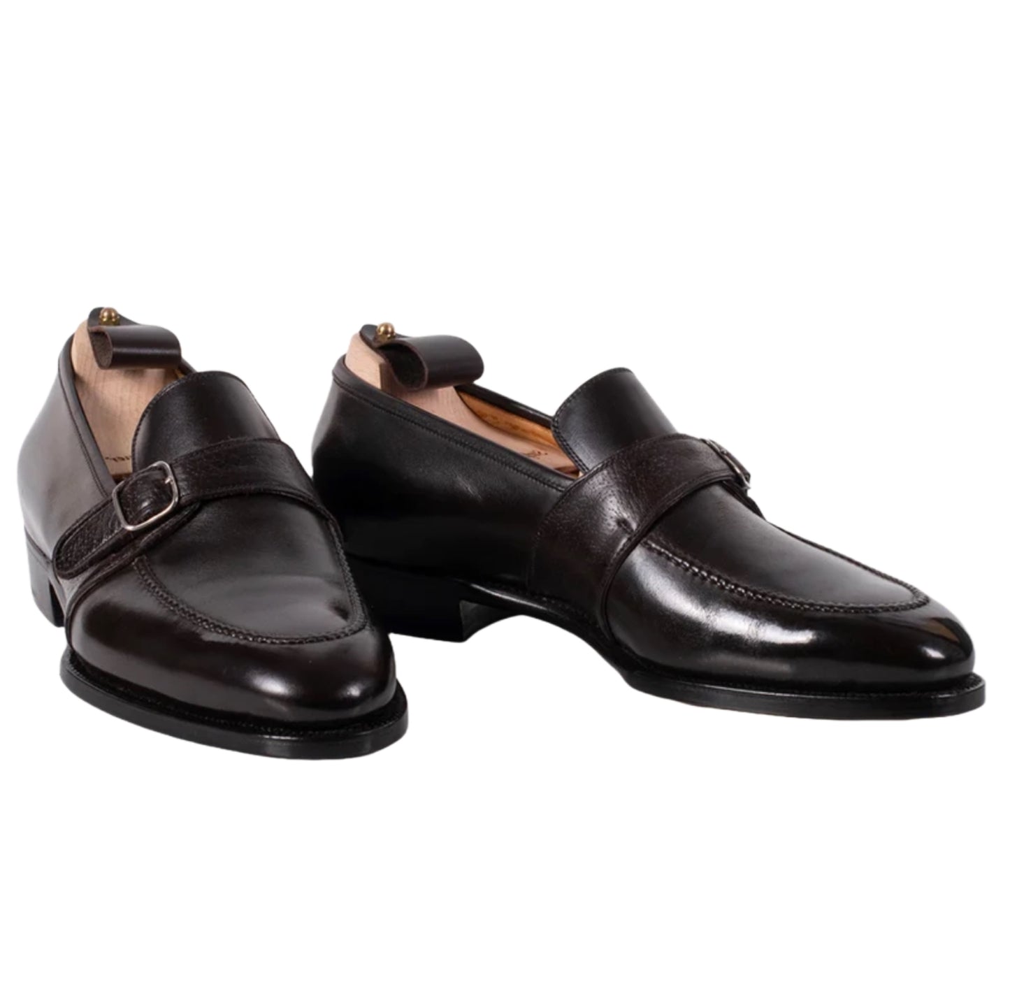 Black monkstrap loafers