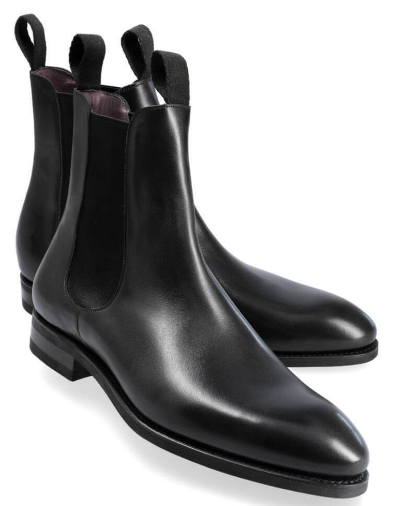 Black Chelsea boots
