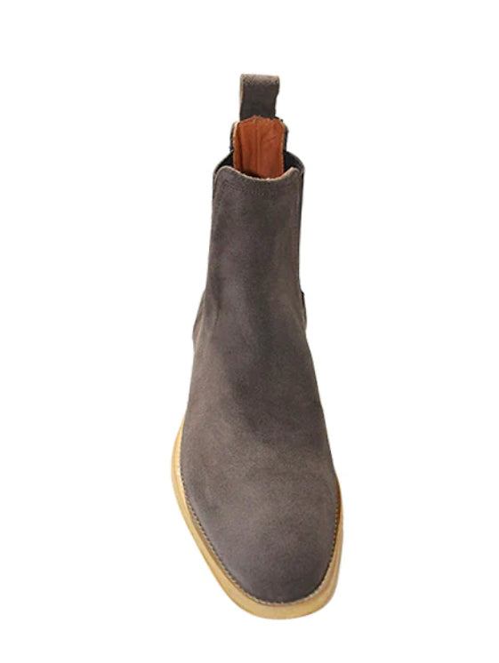 Suede leather chelsea boots