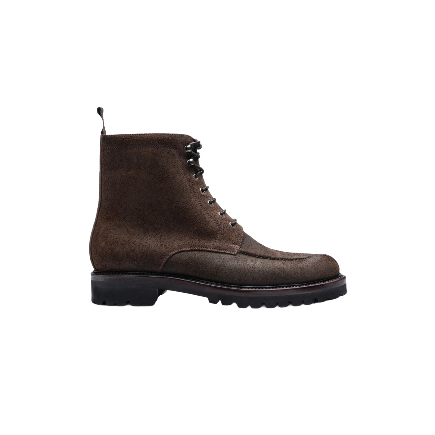 Rough leather derby boots