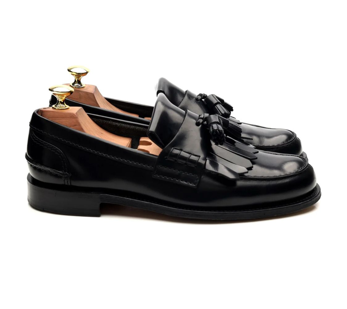 Black Leather Loafers