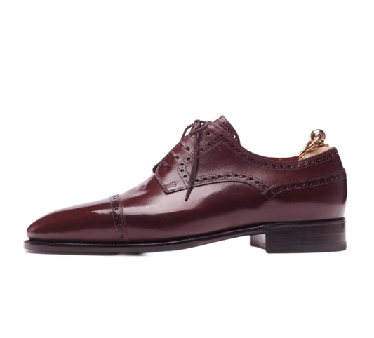 Burgundy oxfords