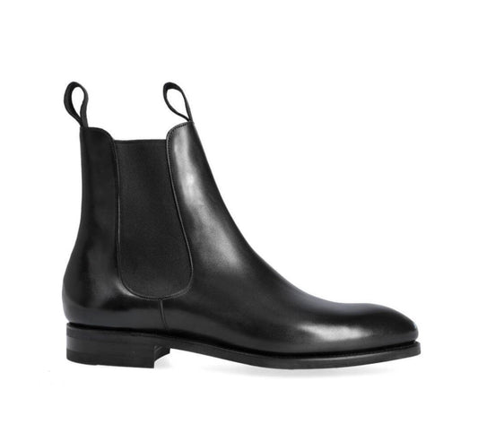 Black Chelsea boots