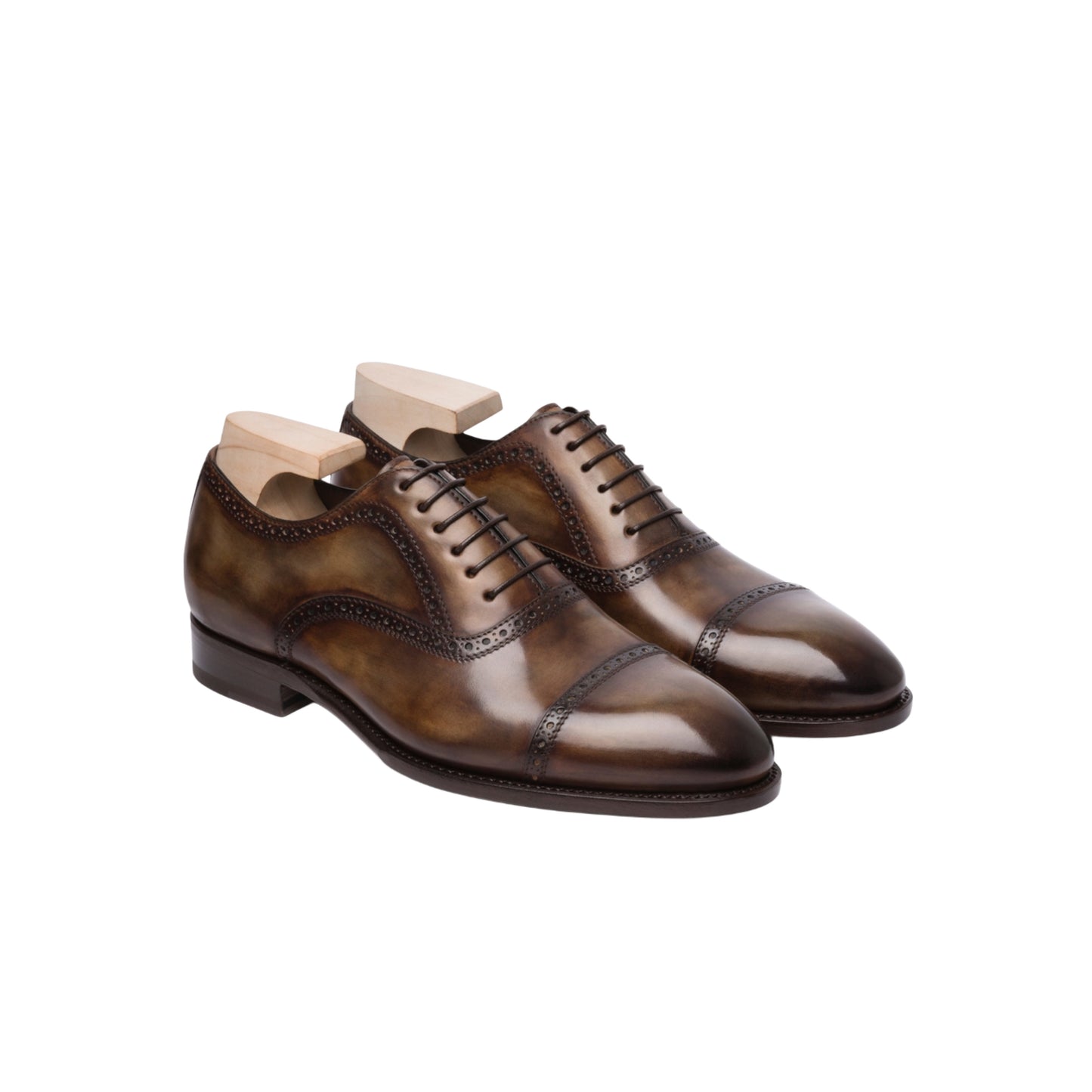 Brown patina oxford