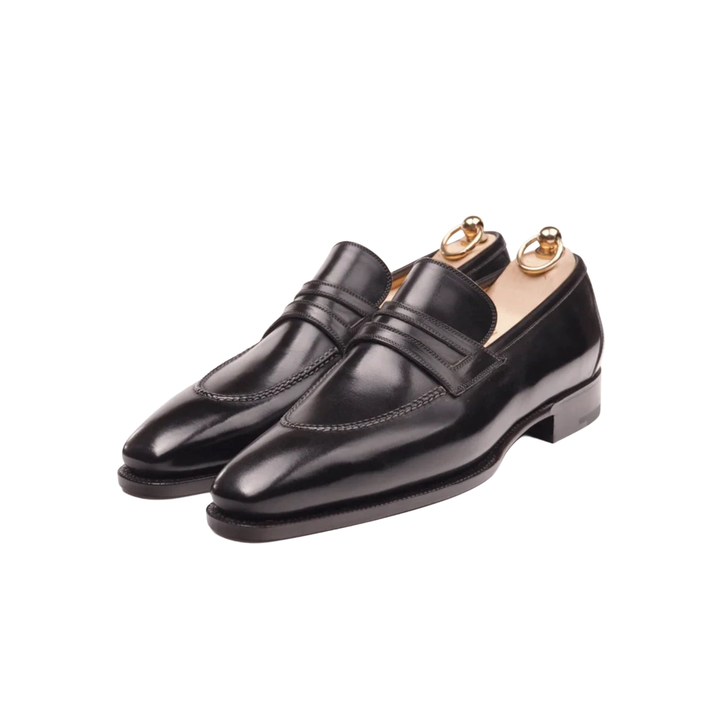 Black penny loafers