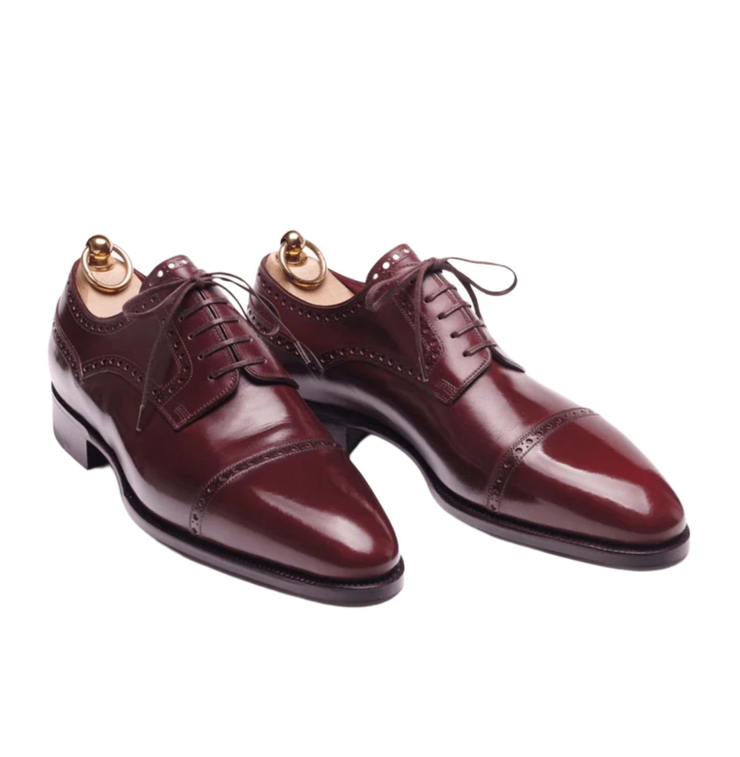 Burgundy oxfords