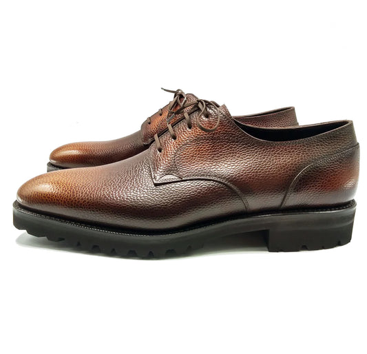 Grains leather derby