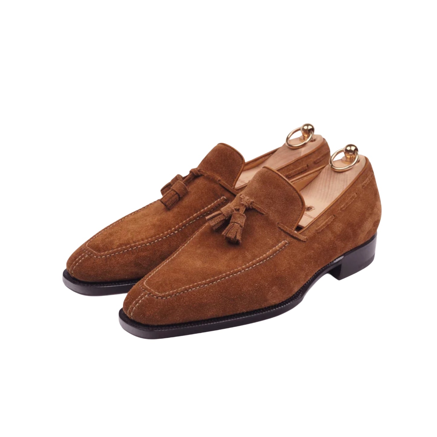 Brown tassels loafers