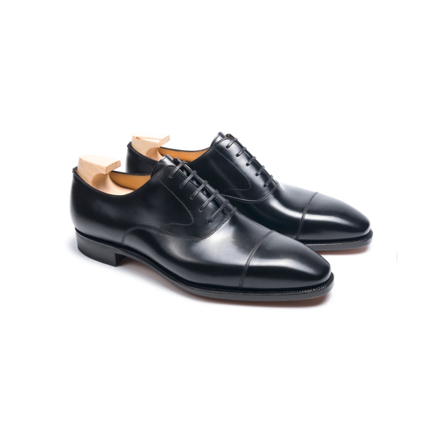 Black captoe oxford