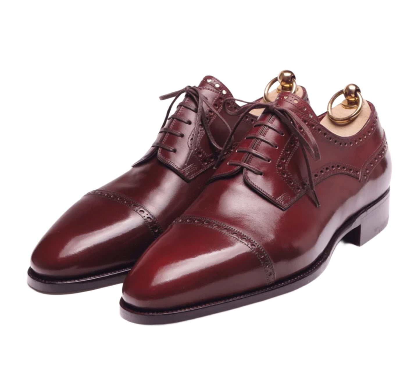 Burgundy oxfords