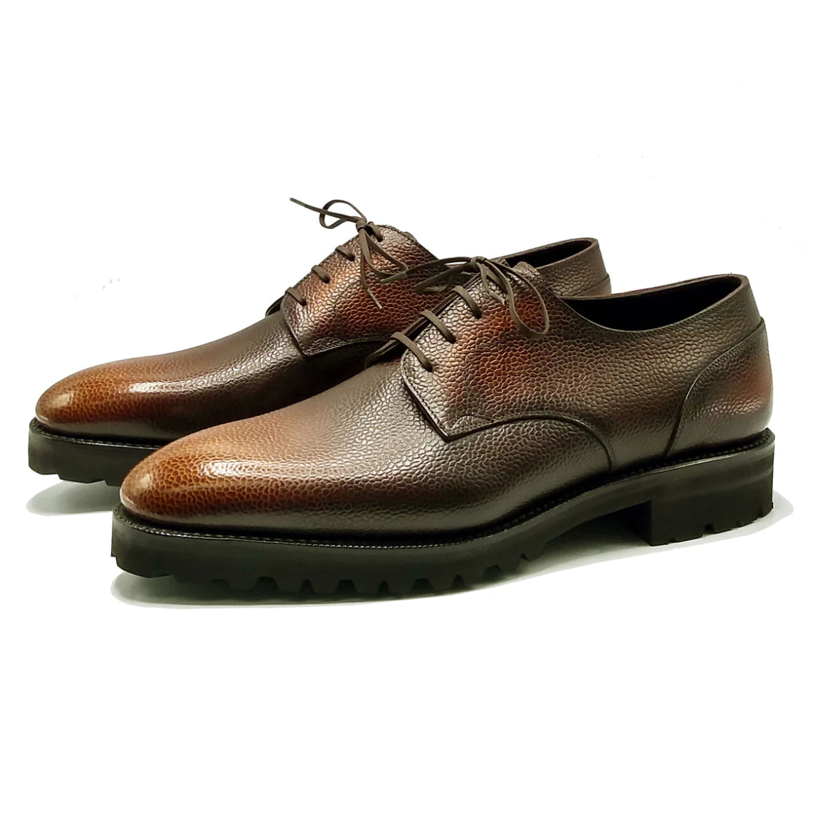 Grains leather derby