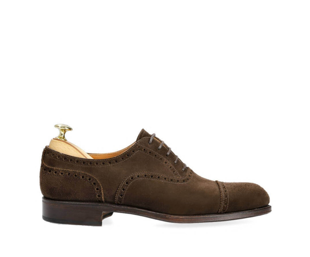 Brown suede leather oxford