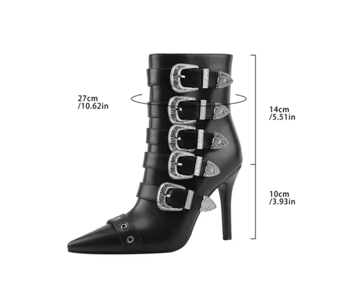 Black women strap boots