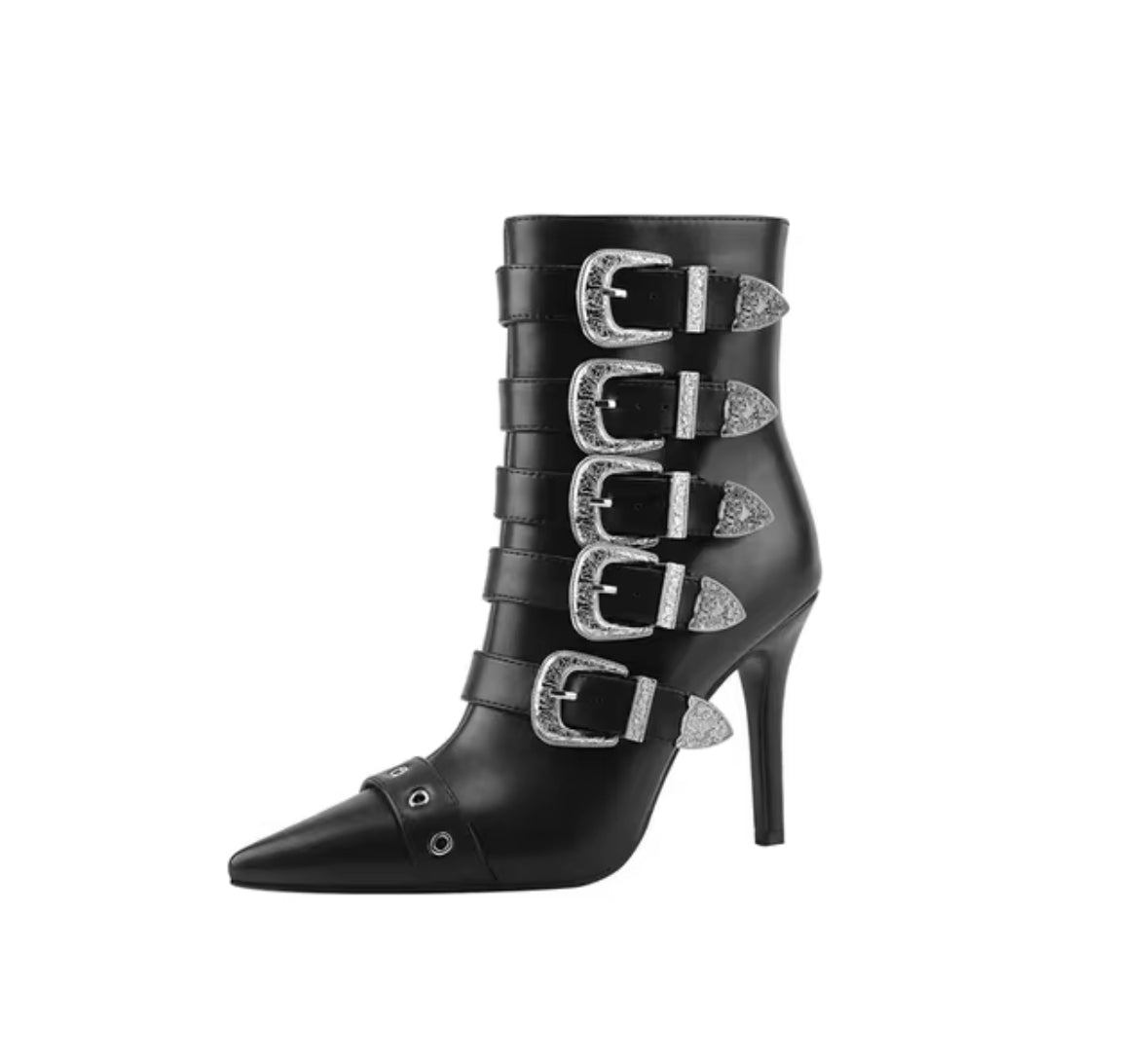 Black women strap boots