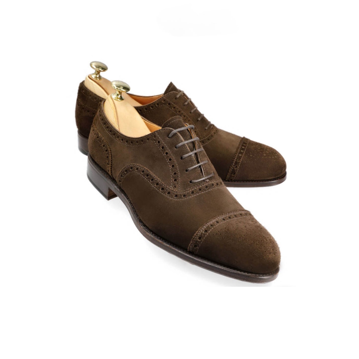 Brown suede leather oxford