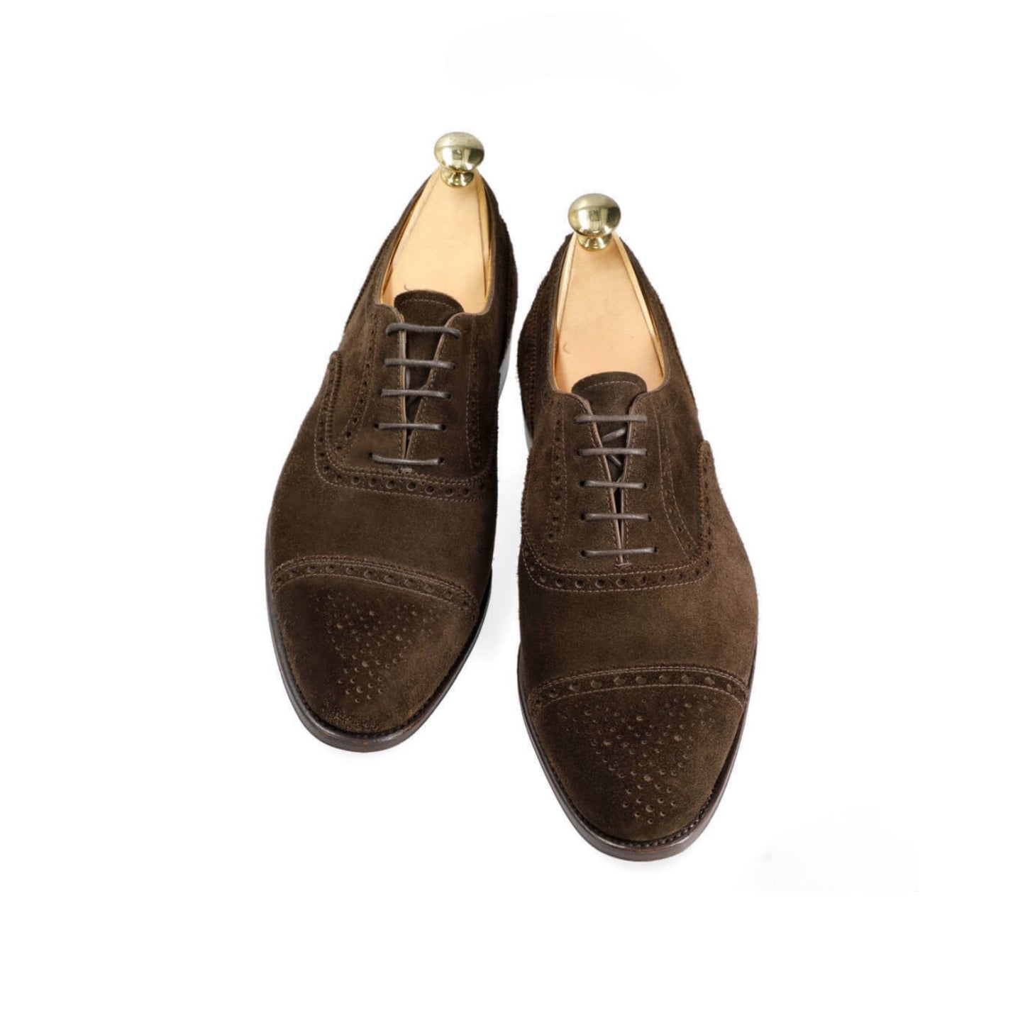 Brown suede leather oxford