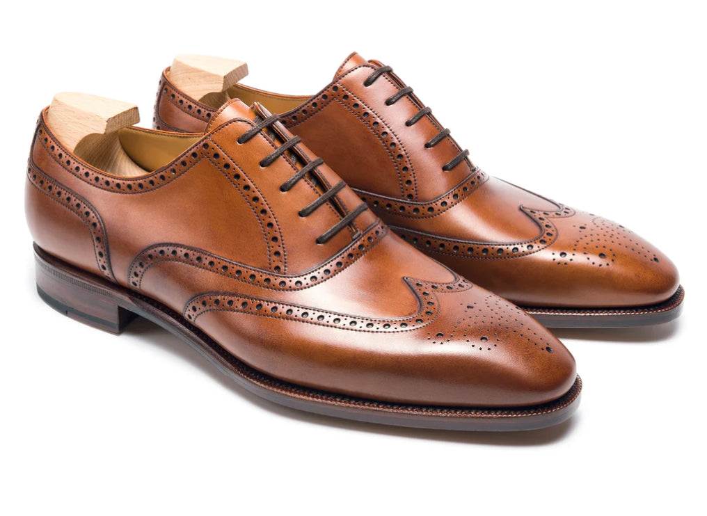 Tan wingtip oxford