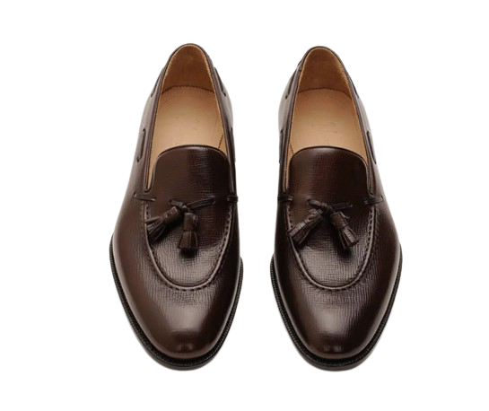 brown  tassels loafers