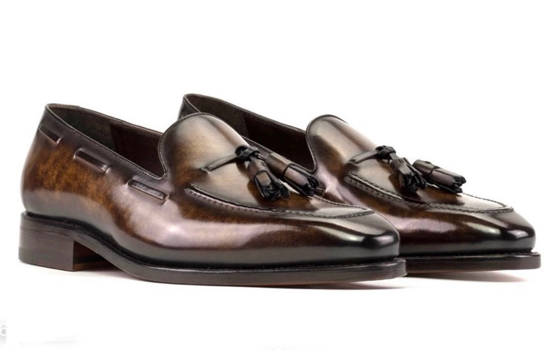 Brown tassels loafers BT-1