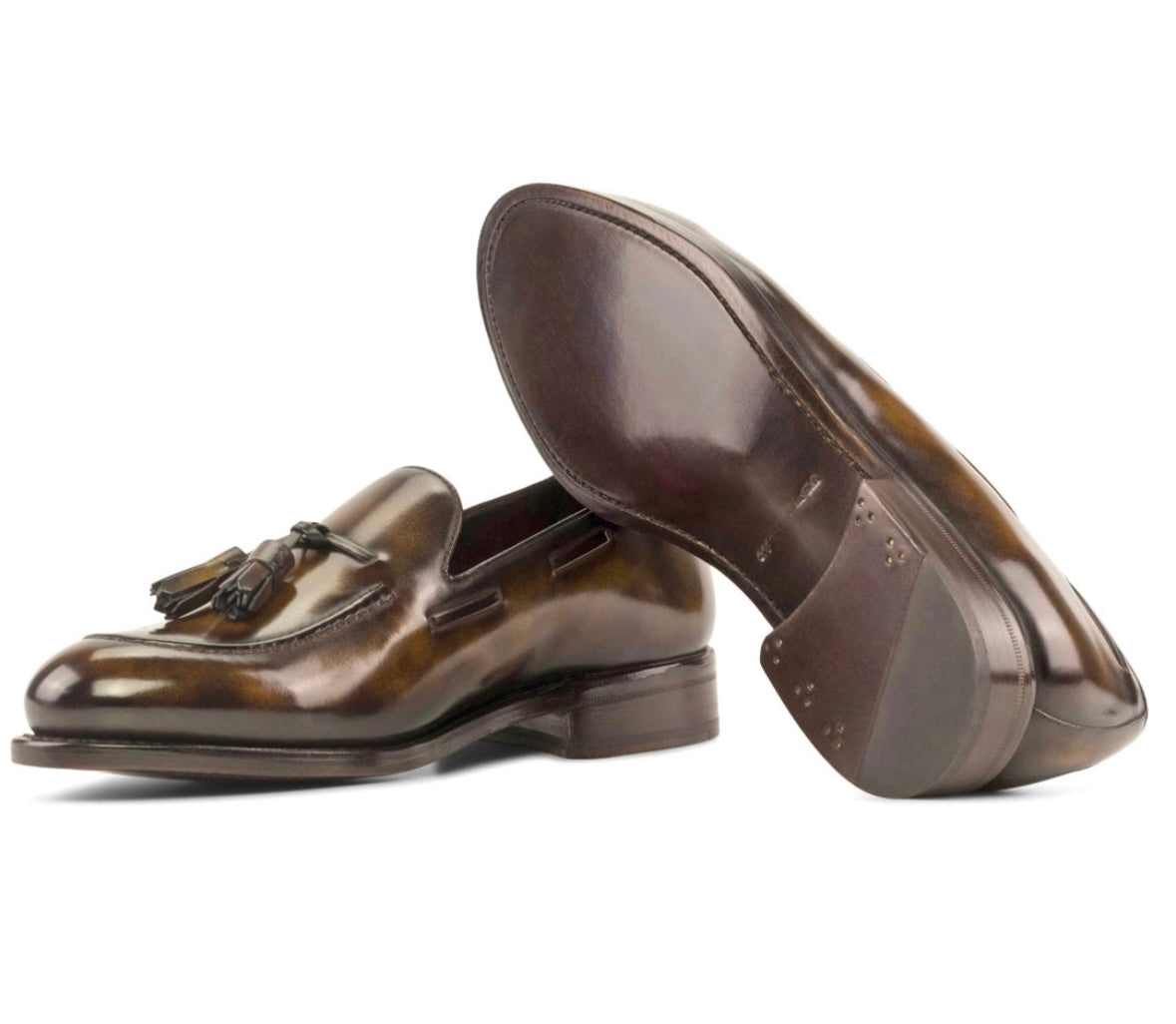Brown tassels loafers BT-1