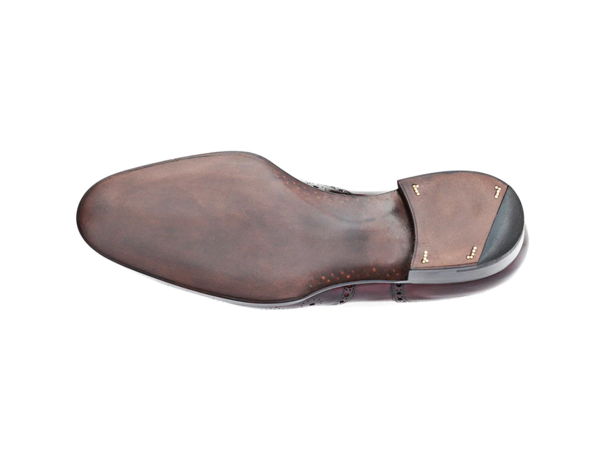 Red&black semi brogue oxford