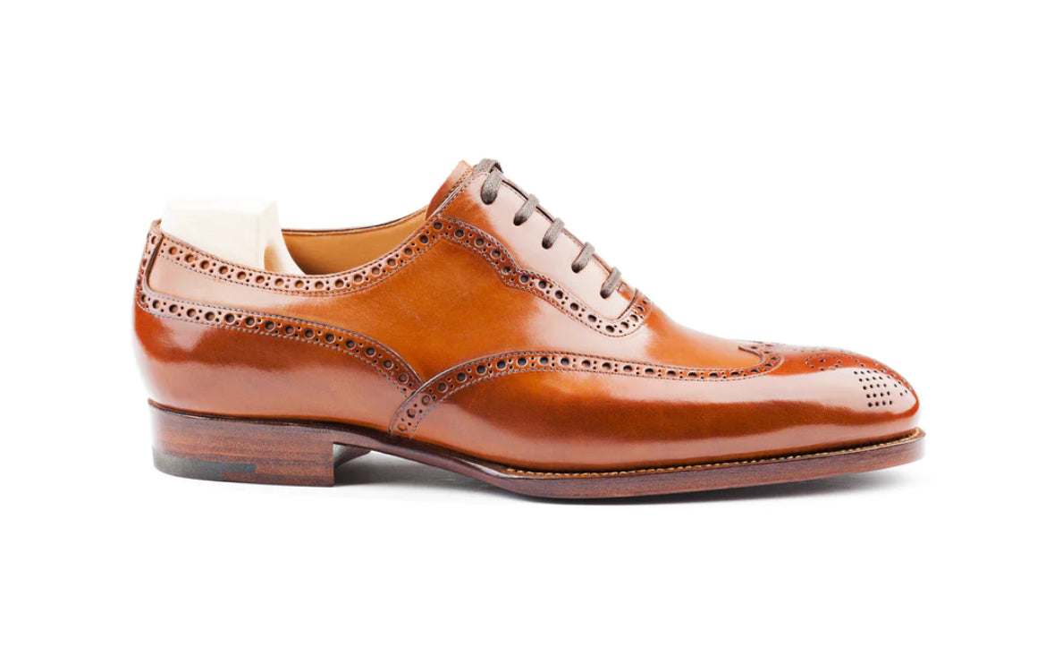 Tan brogue oxford