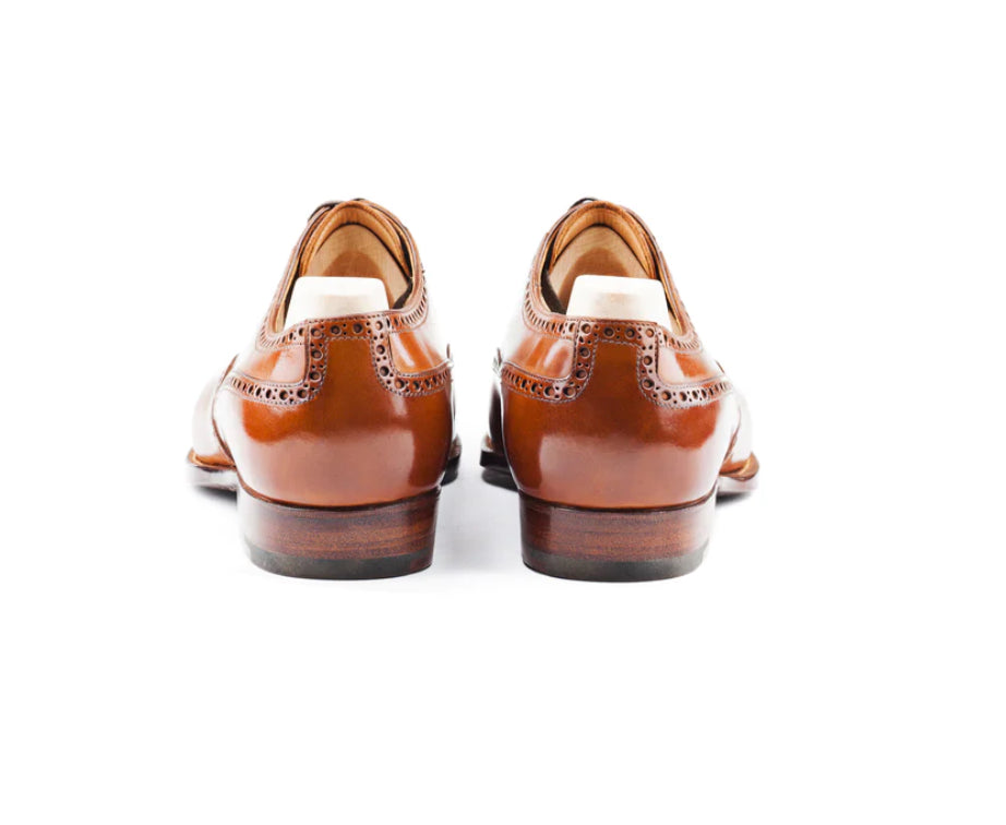 Tan brogue oxford