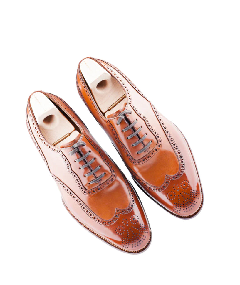 Tan brogue oxford