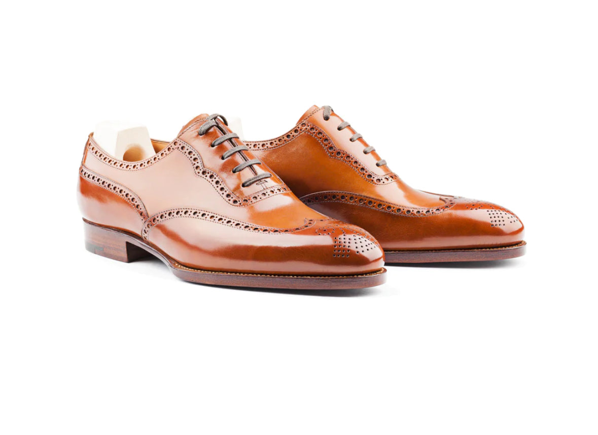 Tan brogue oxford
