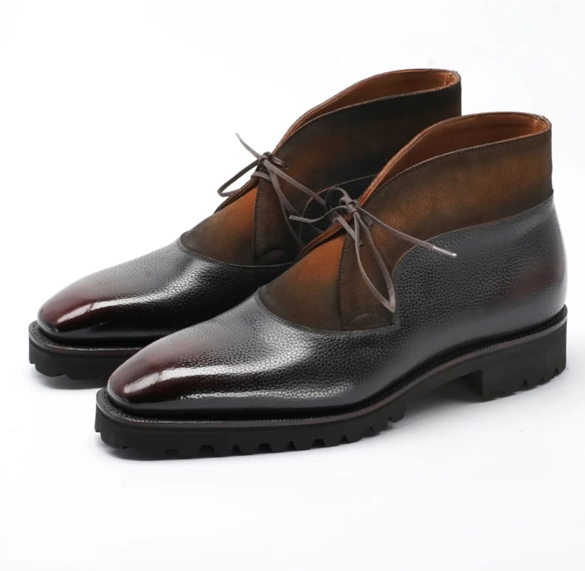 Suede leather chukka boots