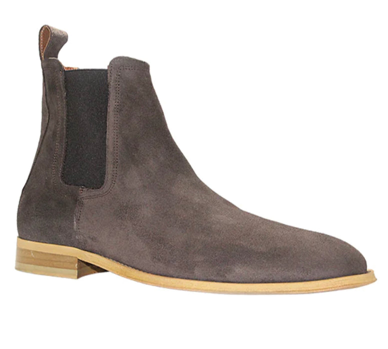 Suede leather chelsea boots