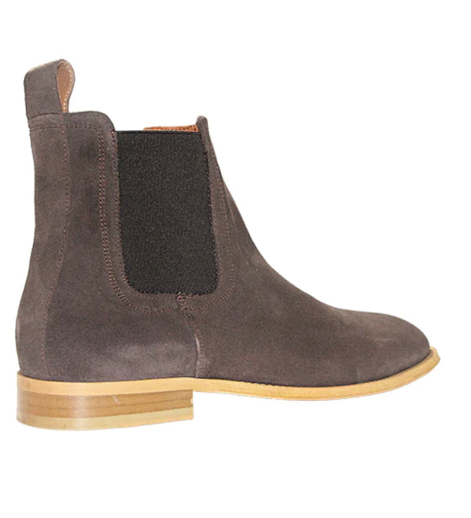 Suede leather chelsea boots