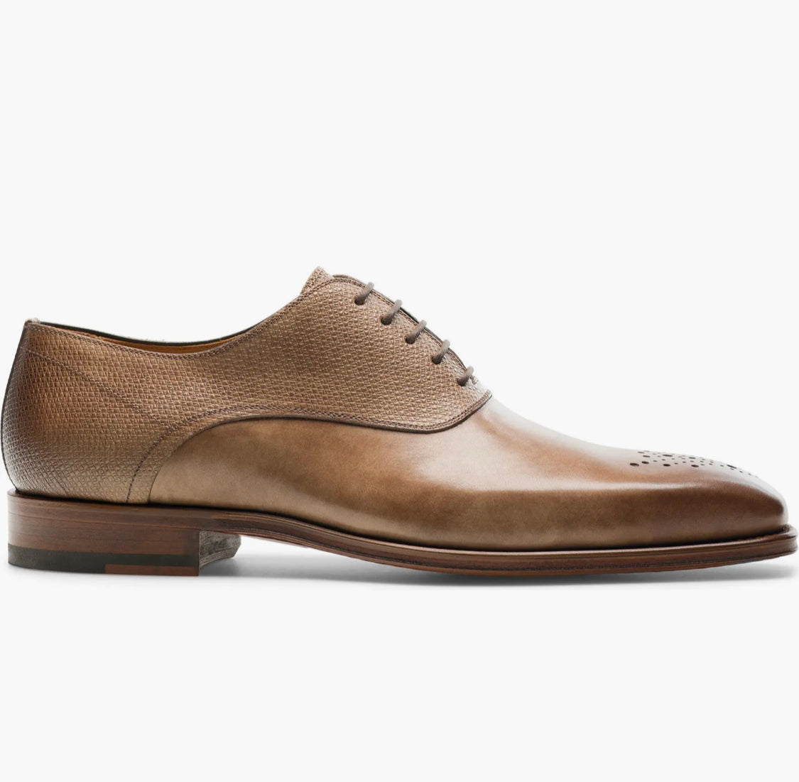 Semi Brogue shoes - blue & beige leather & suede. Free shipping ;. Free shipping ;. Perfect fit, guaranteed